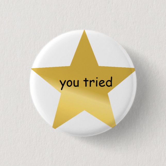 Bóton Redondo 2.54cm você tentou o pino (Frente)