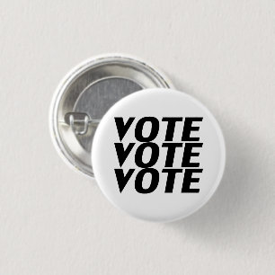 Bóton Redondo 2.54cm votação: votação - Preto branco redondo / bot
