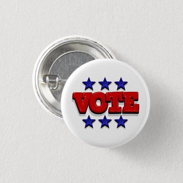 Bóton Redondo 2.54cm Votar (Frente & Verso)