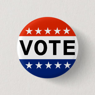 Bóton Redondo 2.54cm Vote na América