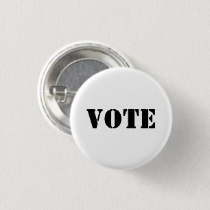 Bóton Redondo 2.54cm "vote" - PERSONALIZAR TEXTO E COR - Botão