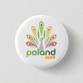 Bóton Redondo 2.54cm Warsaw Poland 2026 International Convention Pin