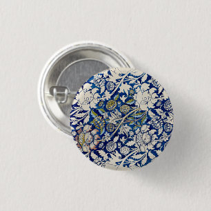 Bóton Redondo 2.54cm Wey, por William Morris Beauily Vintage Art