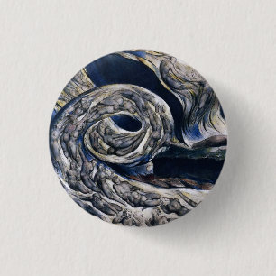 Bóton Redondo 2.54cm William Blake o botão do remoinho dos amantes