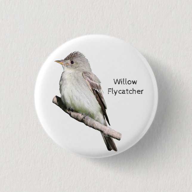 Bóton Redondo 2.54cm Willow Flycatcher (Frente)