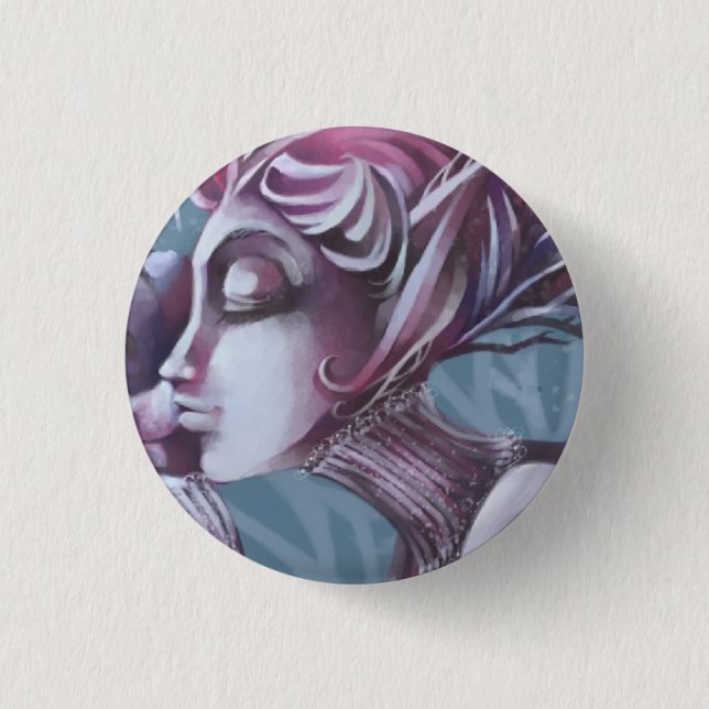 Bóton Redondo 2.54cm WintersKiss (Frente)