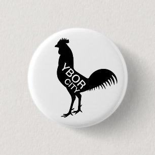 Bóton Redondo 2.54cm Ybor City Rooster