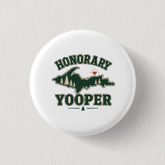 Bóton Redondo 2.54cm Yooper Honorário - Península Superior de Michigan