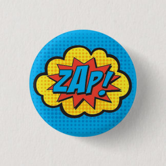 Bóton Redondo 2.54cm ZAP! PC do Pin do super-herói