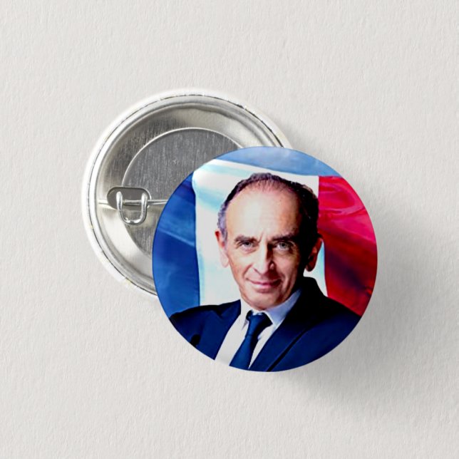 Bóton Redondo 2.54cm Zemmour président (Frente & Verso)