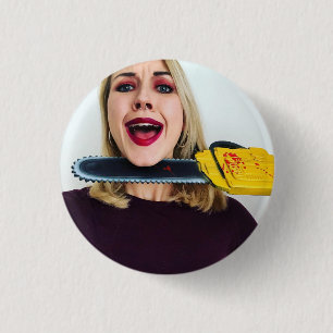 Bóton Redondo 2.54cm Zobo com uma espingarda - crachá da serra de