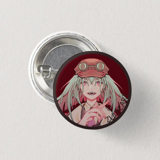 Bóton Redondo 2.54cm Zuuje Art anime v Tuber Ronde Button 7,6 Cm (Frente & Verso)