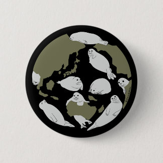 BÓTON REDONDO 5.08CM アザラシと一緒に地球を守ろう