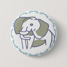 BÓTON REDONDO 5.08CM ブルーリボン額縁｜優雅で可愛い象イラスト