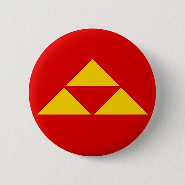 Bóton Redondo 5.08cm 三つ鱗 Mitsu-uroko (Frente)