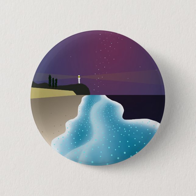 BÓTON REDONDO 5.08CM 夜光虫 (エメラルドグリーンバージョン) (Frente)