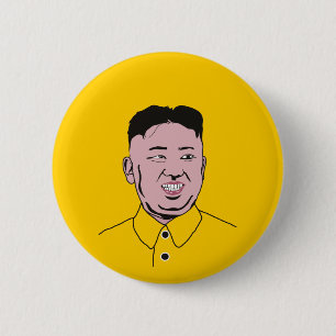 Bóton Redondo 5.08cm 김정은 do Jong-un de Kim