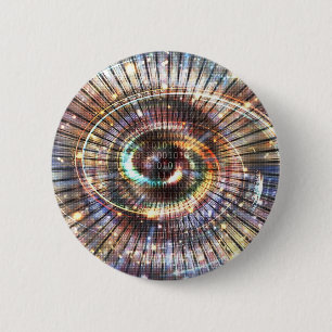 Bóton Redondo 5.08cm 01001010100101101 - Botão