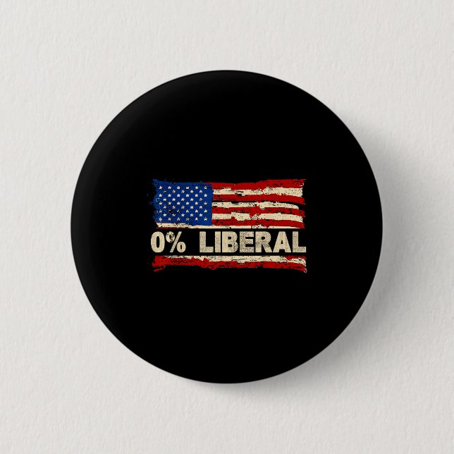 Bóton Redondo 5.08cm 0% Liberal Zero Percent Liberal Republican Flag  (Frente)