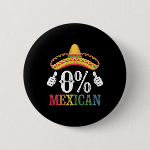Bóton Redondo 5.08cm 0% Mexicano Cinco de Mayo Fiesta Colorful Sombrero