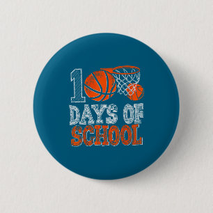 Bóton Redondo 5.08cm 100 Dias de Basquete Dia do 100º Jogador Escola