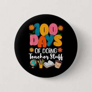 Bóton Redondo 5.08cm 100 Dias De Fazer Coisas De Professores 100 Dias D
