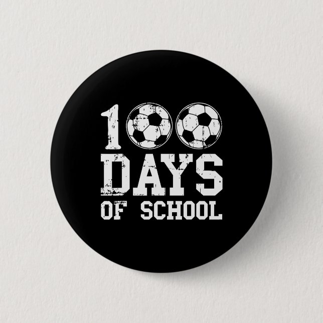 Bóton Redondo 5.08cm 100 Dias De Futebol Escolar Para Professores E Cri (Frente)