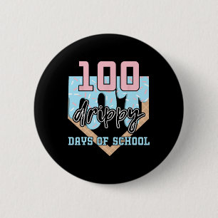 Bóton Redondo 5.08cm 100 Dias Gotejantes de Escola Bysebyll Sorvete 100