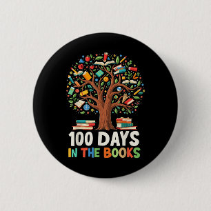 Bóton Redondo 5.08cm 100 Dias Nos Livros Que Lem Professores 100 Dias