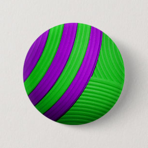 Bóton Redondo 5.08cm 10 botão verde & roxo