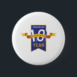 Bóton Redondo 5.08cm 10th_anniversary<br><div class="desc">10 th Anniversary Design
Created By illustrator,  designer Edward Eksi for your anniversary needs.</div>