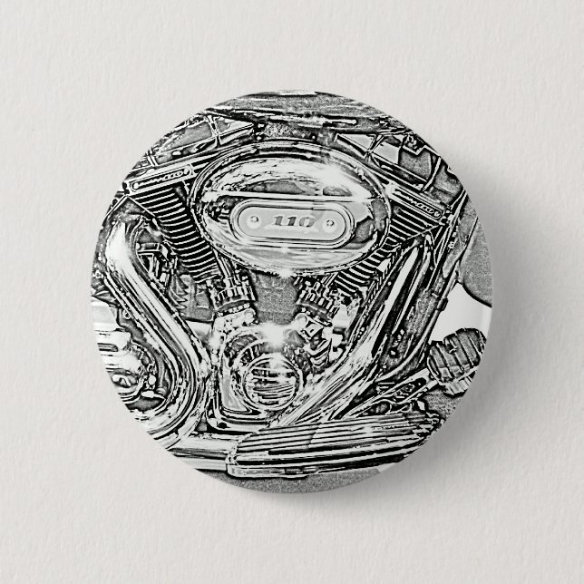 Bóton Redondo 5.08cm 110 Eagle gritando (Frente)