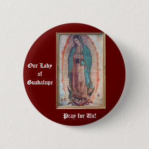 Bóton Redondo 5.08cm 12 de dezembro nossa senhora de Guadalupe