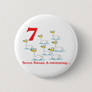 Bóton Redondo 5.08cm 12 dias sete cisnes a nadar