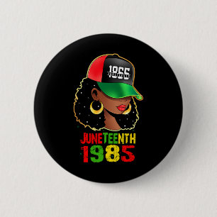 Bóton Redondo 5.08cm 1865 Décima Sétima Celebração da Liberdade Afro-Am