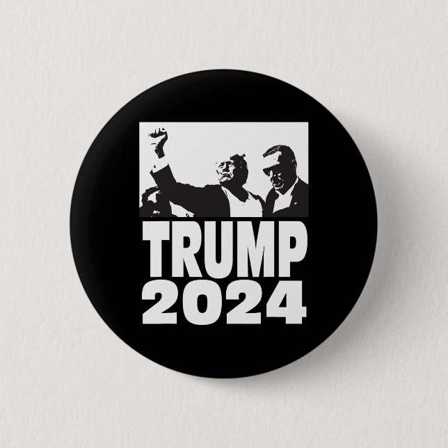 Bóton Redondo 5.08cm 2024 Teflon Don Rally à prova de bala (Frente)