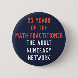 Bóton Redondo 5.08cm 25 anos do médico da matemática: Botão do ANN