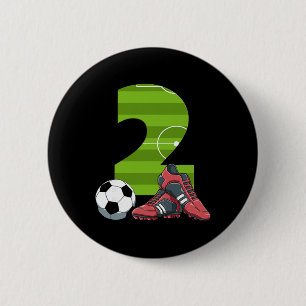 Bóton Redondo 5.08cm 2 Futebol de Aniversário Primeiro Futebol de Anive