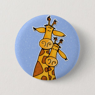 Bóton Redondo 5.08cm 2 girafas
