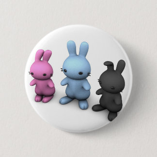 Bóton Redondo 5.08cm 3 wabbits bonitos