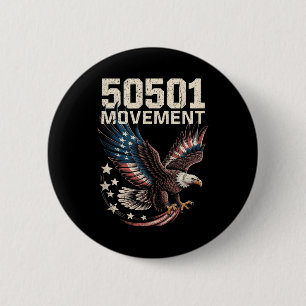 Bóton Redondo 5.08cm 50501 Bandeira Americana Em Águia De Voo Com Estre