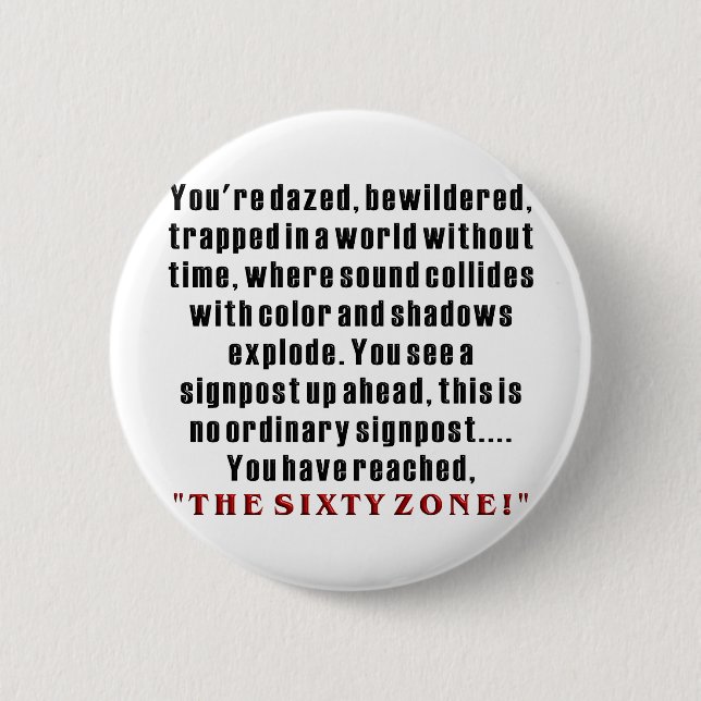 Bóton Redondo 5.08cm 60th Aniversário (Frente)