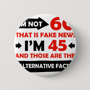 Bóton Redondo 5.08cm 60th presentes de aniversário dos anos de idade