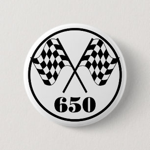 Bóton Redondo 5.08cm 650 bandeiras Checkered