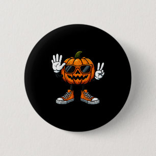 Bóton Redondo 5.08cm 67 Abóbora de Halloween Engraçado Brainrot Meme Cr