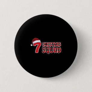 Bóton Redondo 5.08cm 67 Camisa de Natal Six Seven Meme Squad 67 Plaid V