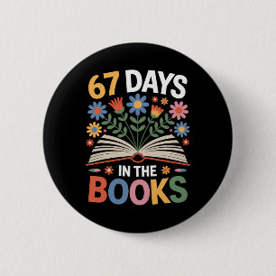 Bóton Redondo 5.08cm 67 Dias Nos Livros Ck Para Ler Escola Liberiana
