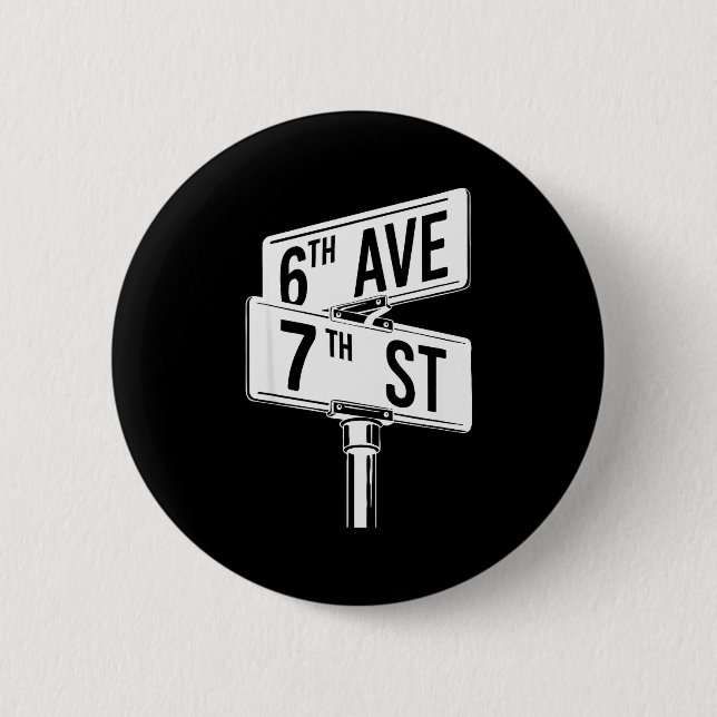 Bóton Redondo 5.08cm 67 Halloween Matching Group Costume Six Seven Stre (Frente)