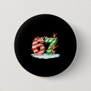 Bóton Redondo 5.08cm 67 Meme de Natal 6 7 Números Seis Sete Geração Z A