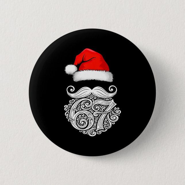 Bóton Redondo 5.08cm 6 7 Christmas 67 Santa Six Seven Christmas Boys Te (Frente)
